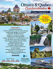 Ottawa & Quebec Canadian Adventure