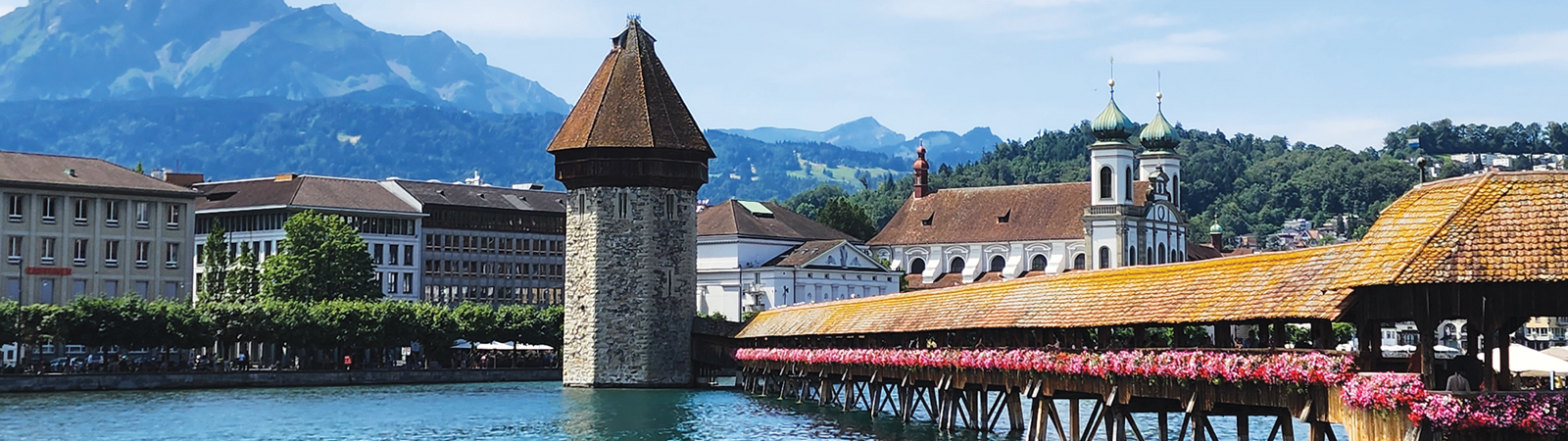 Chapel Bridge in Lucerne, Switzerland
