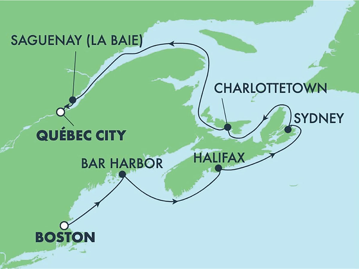 Our Destinations Map
