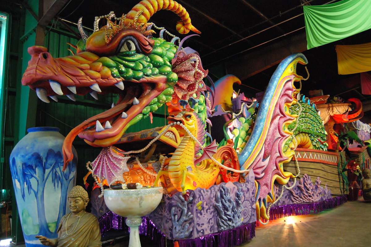 Mardi Gras World float